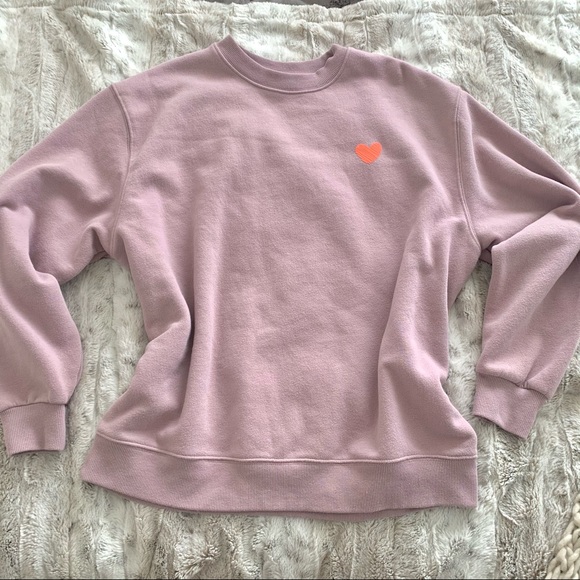 Wild Fable Pink Heart Graphic Oversized Sweatshirt - Picture 4 of 10